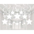 Shooting Stars Plastic Mega Value Pack Swirl Decorations 30pk
