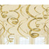 Gold Plastic Swirl Decorations 56cm 12pk