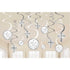 Holy Day Spiral Swirls Hanging Decorations 12pk
