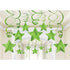Shooting Stars Foil Mega Value Pack Swirl Decorations 30pk