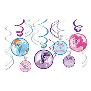 Amscan_OO Decorations - Hanging Swirls My Little Pony Friendship Adventures Swirl Value Pack  12pk