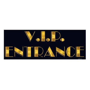 Amscan_OO Decorations - Props Awards Night VIP Entrance Sign Black & Gold Each