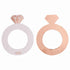 Blush Hen Rose Gold Foil Ring Shaped Drink Markers 10pk