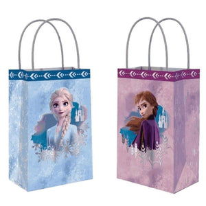 Amscan_OO Games & Favors - Favor Boxes, Shreds, Treat & Loot Bags Frozen 2 Kraft Paper Gift Bags 8pk