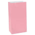New Pink Large Paper Bags 25cm x 13cm 12pk
