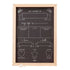 Botanical Baby Milestone Tracker Chalkboard 30cm x 42cm Each