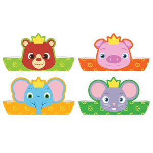 Games & Favors - Favors, Activity Kit & Stickers Cocomelon Paper Crowns 8pk