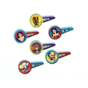 Amscan_OO Games & Favors - Favors, Activity Kit & Stickers DC Superhero Girls Barrette 12pk