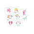 Magical Unicorn Tattoo Favor 5cm x 4cm 8pk