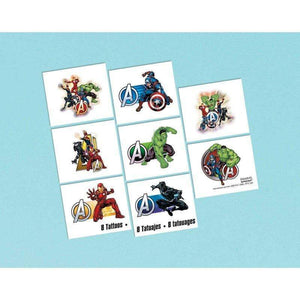 Amscan_OO Games & Favors - Favors, Activity Kit & Stickers Marvel Avengers Powers Unite Tattoo Favors 8pk