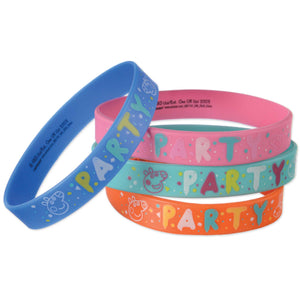Amscan_OO Games & Favors - Favors, Activity Kit & Stickers Peppa Pig Confetti Party Rubber Bracelets Favors 4pk