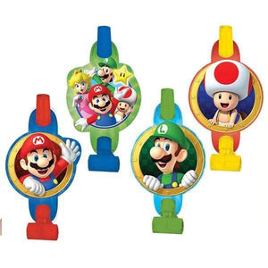 Amscan_OO Games & Favors - Favors, Activity Kit & Stickers Super Mario Brothers Blowouts 12cm 8pk