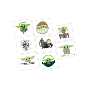 Amscan_OO Games & Favors - Favors, Activity Kit & Stickers The Mandalorian Star Wars Tattoos 8pk
