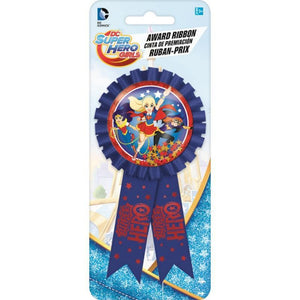 Amscan_OO Games & Favors - Medals, Ribbons & Trophy DC Superhero Girls Award Ribbon Each