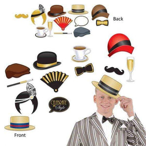 Amscan_OO Games & Favors - Photo Props & Fun Signs Great 20's Photo Booth Props Fun Signs 12pk