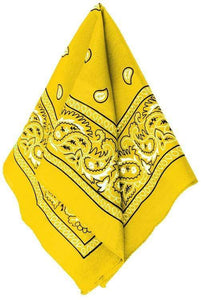 Amscan_OO Hats & Headwear - Bandanas Yellow Bandana 50cm Each
