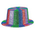 Rainbow Glittered Top Hat Each