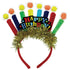 Birthday Candle Fabric Ruffle Headband Each