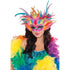 Rainbow Feather Mask Each