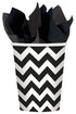 Black & White Chevron Cups 266ml 8Pk