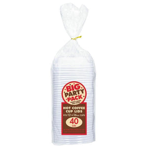 Amscan_OO Tableware - Cups Coffee Cup Lids 40pk