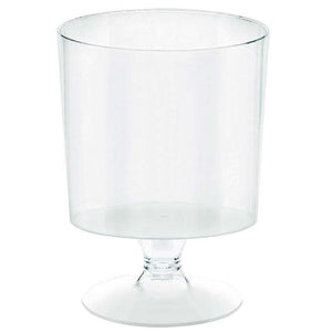 Amscan_OO Tableware - Cups Mini Catering Pedestal Cups Clear Plastic 147ml 10pk