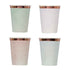 Mix It Up Pastel Mixed Pack Foiled Paper Cups 266ml 8pk