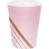 Rose All Day Stripes Paper Cups 266ml 8pk