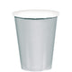 Amscan_OO Tableware - Cups Silver Silver Paper Cups 266ml 20pk