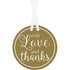 With Love & Thanks Gold Tags 25pk