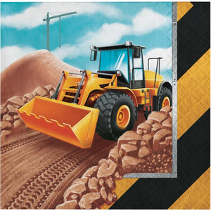 Amscan_OO Tableware - Napkins Big Dig Construction Beverage Napkins 16pk