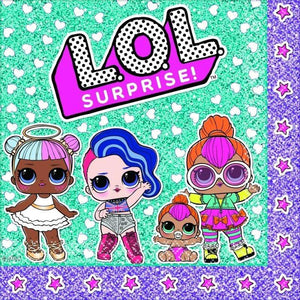 Amscan_OO Tableware - Napkins LOL Surprise Lunch Napkins 33cm 16pk