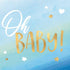 Oh Baby Boy Hot Stamped Beverage Napkins 16pk