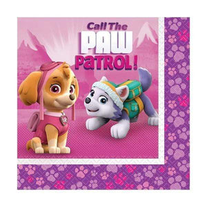 Amscan_OO Tableware - Napkins Paw Patrol Girl Lunch Napkins 33cm 16pk