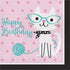 Purrfect Party Lunch Napkins Happy Birthday 16pk