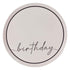 Champagne Noir Nude & Black Happy Birthday Paper Plates NPC 25cm 8pk