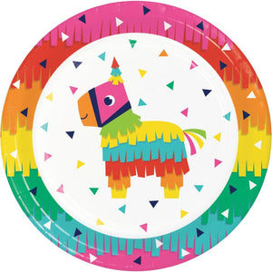 Amscan_OO Tableware - Plates Fiesta Fun Dinner Plates Paper 22cm 8pk
