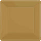 Amscan_OO Tableware - Plates Gold Silver Square Dessert Paper Plates 17cm 20pk