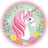Magical Unicorn Round NPC Paper Plates 17cm 8pk