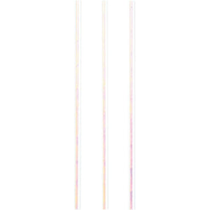 Amscan_OO Tableware - Straws Iridescent Foil Paper Straws 19cm 24pk