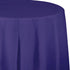 New Purple Plastic Round Tablecover 2.1m Each