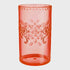 Fiesta Dark Red Highball Tumbler Floral Debossed Finish 532ml Each